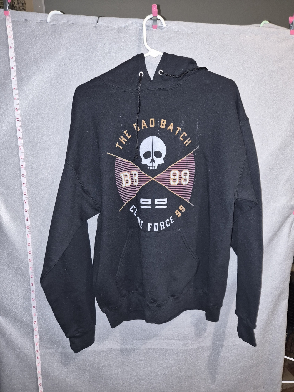 Star Wars The Bad Batch Clone Force 99 Black Hoodie – Size L–XL